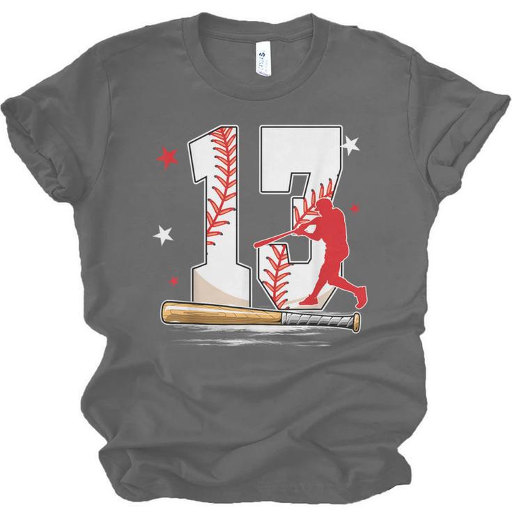 13 Years Old Baseball Birthday Boy 13th Bday Party Unisex Jersey T-Shirt
