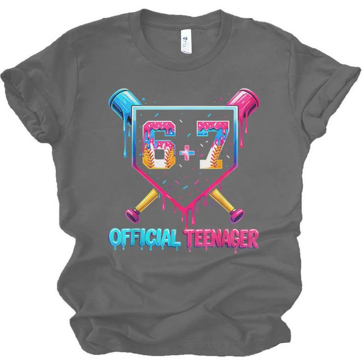 13th Birthday Official Teenager 67 Baseball Drip Boys Unisex Jersey T-Shirt 13th Birthday Official Teenager 67 Baseball Drip Boys Unisex Jersey T-Shirt
