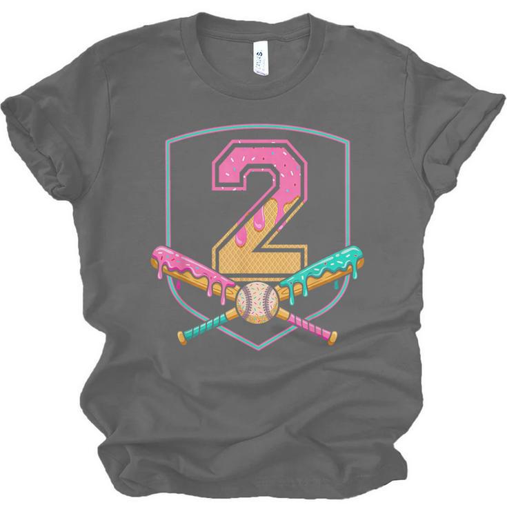 2nd Birthday Baseball Bat Ice-Cream Drip 2yrs Old Boys Kids Unisex Jersey T-Shirt 2nd Birthday Baseball Bat Ice-Cream Drip 2yrs Old Boys Kids Unisex Jersey T-Shirt