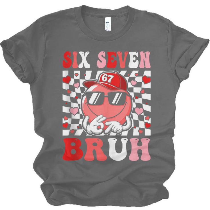 6 7 Bruh Six Seven Valentine Heart Baseball Unisex Jersey T-Shirt 6 7 Bruh Six Seven Valentine Heart Baseball Unisex Jersey T-Shirt