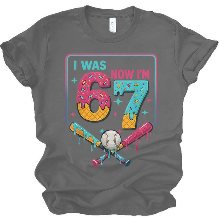 I Was 6 Now Im 7 Ice Cream Drip Baseball For Men Women Kids Unisex Jersey T-Shirt I Was 6 Now Im 7 Ice Cream Drip Baseball For Men Women Kids Unisex Jersey T-Shirt