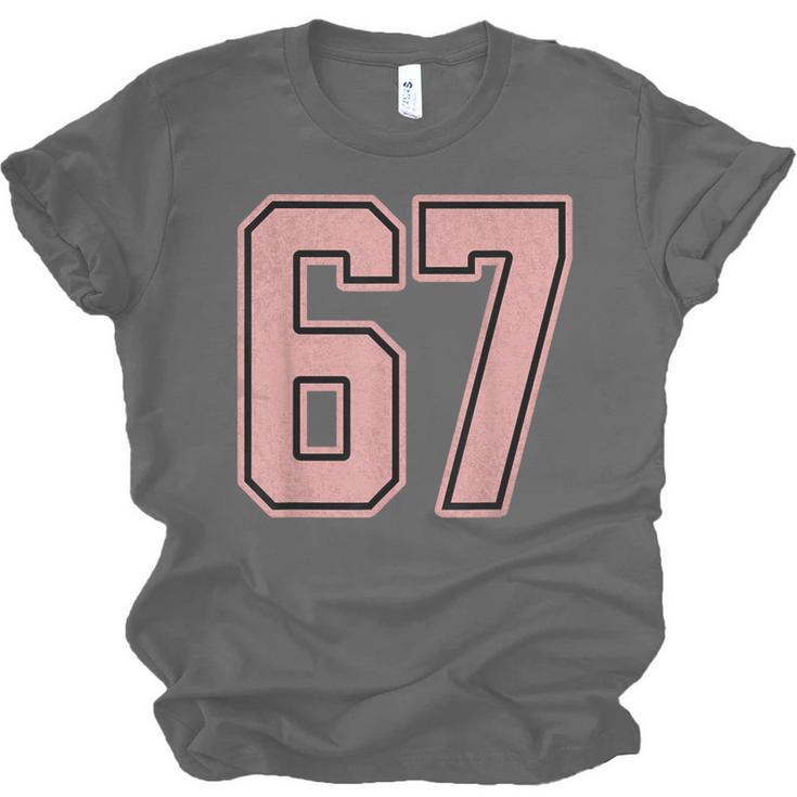 6 7 Number 67 Baseball Meme Tee For Women Unisex Jersey T-Shirt 6 7 Number 67 Baseball Meme Tee For Women Unisex Jersey T-Shirt