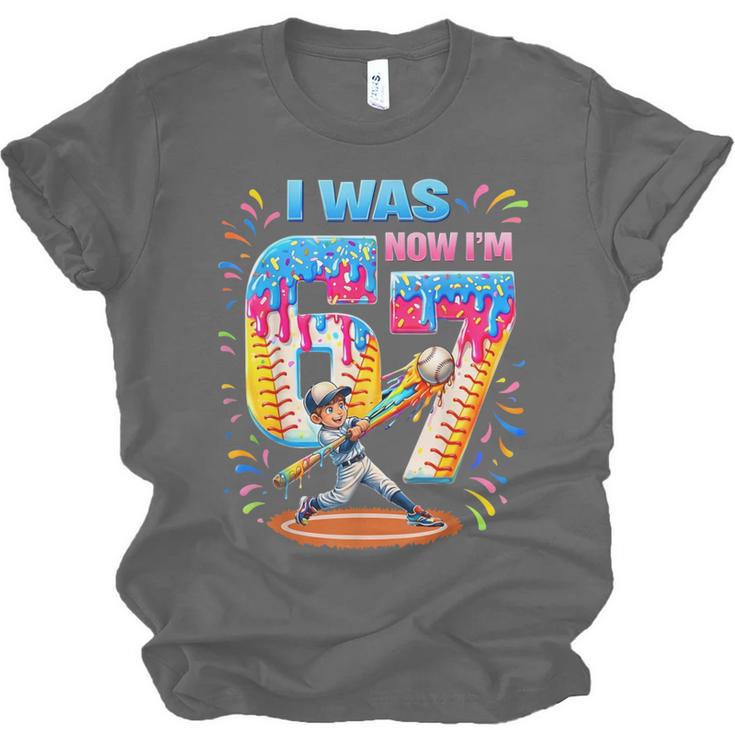 I Was 6 Now I'm 7 Baseball Birthday Boy For Teens Kids Unisex Jersey T-Shirt I Was 6 Now I'm 7 Baseball Birthday Boy For Teens Kids Unisex Jersey T-Shirt