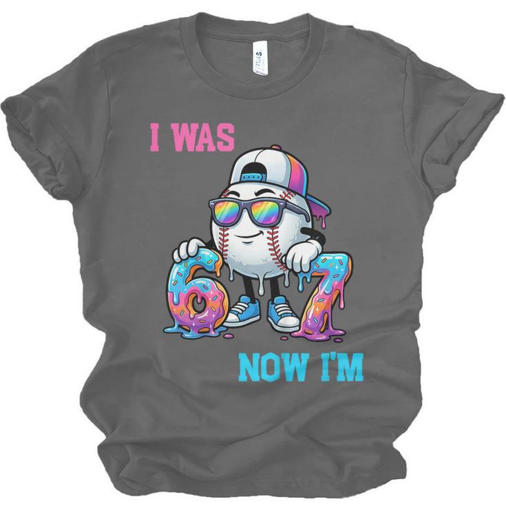 I Was 6 Now I'm 7 Baseball Birthday Drip Ice Cream Boy Unisex Jersey T-Shirt I Was 6 Now I'm 7 Baseball Birthday Drip Ice Cream Boy Unisex Jersey T-Shirt
