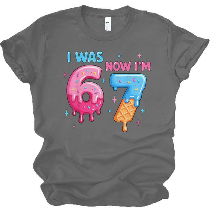 I Was 6 Now I'm 7 Meme Six Seven Baseball 7th Birthday Unisex Jersey T-Shirt I Was 6 Now I'm 7 Meme Six Seven Baseball 7th Birthday Unisex Jersey T-Shirt