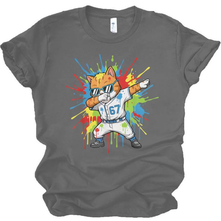 67 Baseball Dabbing Cat 6 7 Dripping Ice Cream Meme Unisex Jersey T-Shirt 67 Baseball Dabbing Cat 6 7 Dripping Ice Cream Meme Unisex Jersey T-Shirt