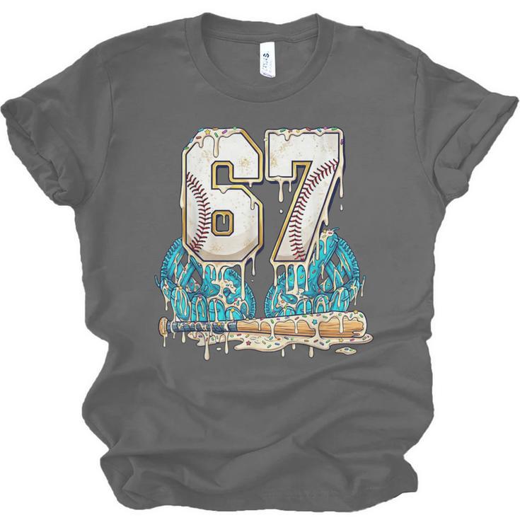 67 Baseball Drip Boys Youth Kids 6-7 Ice Cream Dripping 6 7 Unisex Jersey T-Shirt 67 Baseball Drip Boys Youth Kids 6-7 Ice Cream Dripping 6 7 Unisex Jersey T-Shirt