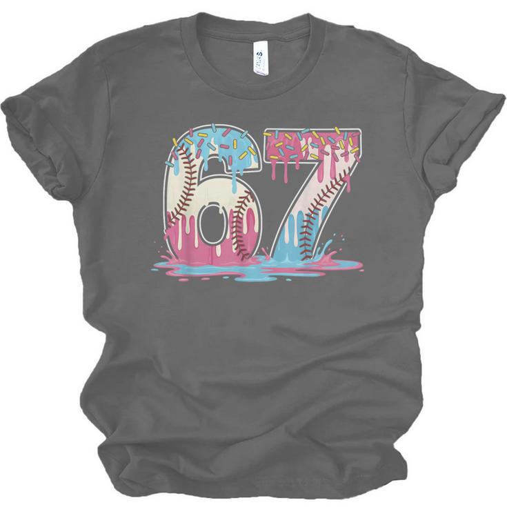 67 Baseball Ice Cream Drip Meme Six Seven Gen Alpha Unisex Jersey T-Shirt 67 Baseball Ice Cream Drip Meme Six Seven Gen Alpha Unisex Jersey T-Shirt