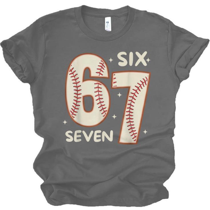 67 Baseball Six Seven 6 7 Meme Kids 67 Teen Boys 6-7 Unisex Jersey T-Shirt 67 Baseball Six Seven 6 7 Meme Kids 67 Teen Boys 6-7 Unisex Jersey T-Shirt