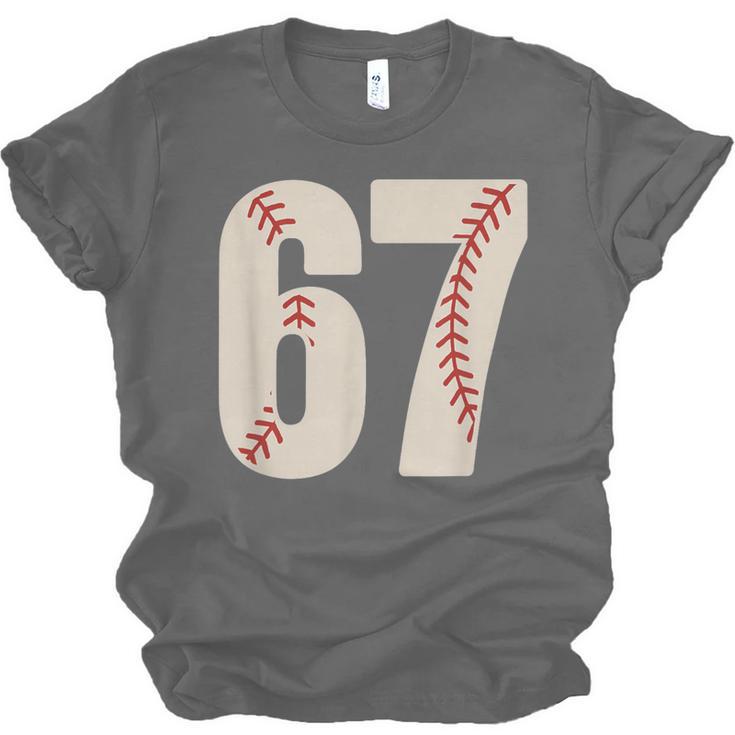 67 Baseball Six Seven 6 7 Meme 67 Unisex Jersey T-Shirt