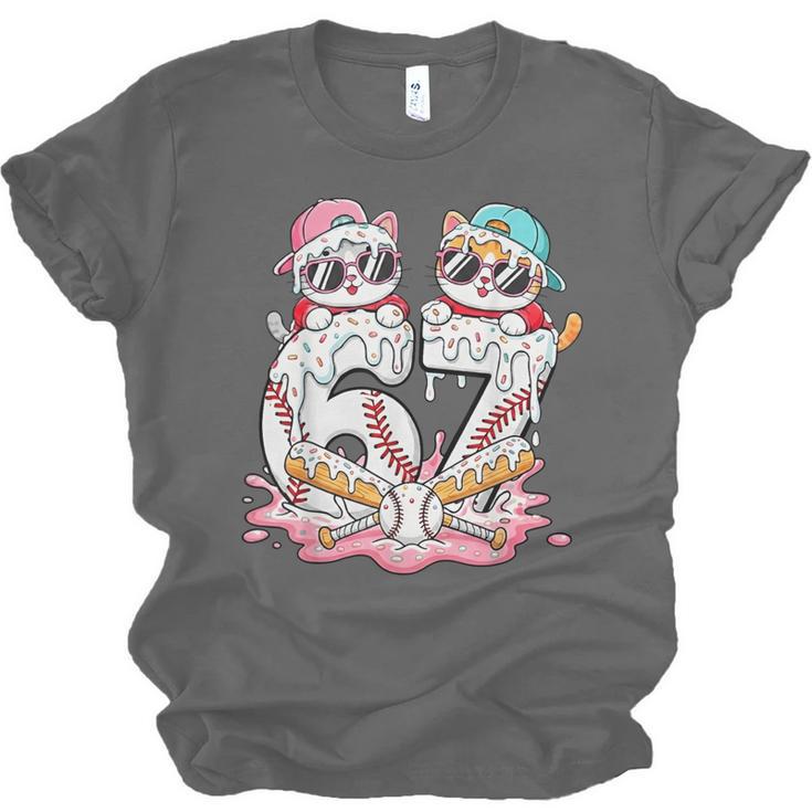 67 Meme Kawaii Cats Baseball Ice Cream Drip 6 7 Kids Unisex Jersey T-Shirt 67 Meme Kawaii Cats Baseball Ice Cream Drip 6 7 Kids Unisex Jersey T-Shirt