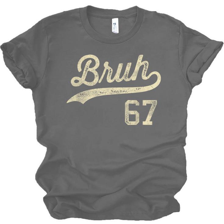 67 Six Seven Bruh Meme Baseball Style Vintage Unisex Jersey T-Shirt