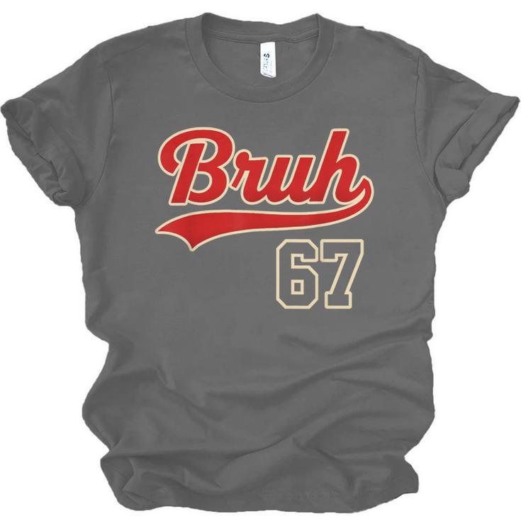 67 Six Seven Bruh Meme Baseball Vintage Style Men Boys Unisex Jersey T-Shirt 67 Six Seven Bruh Meme Baseball Vintage Style Men Boys Unisex Jersey T-Shirt