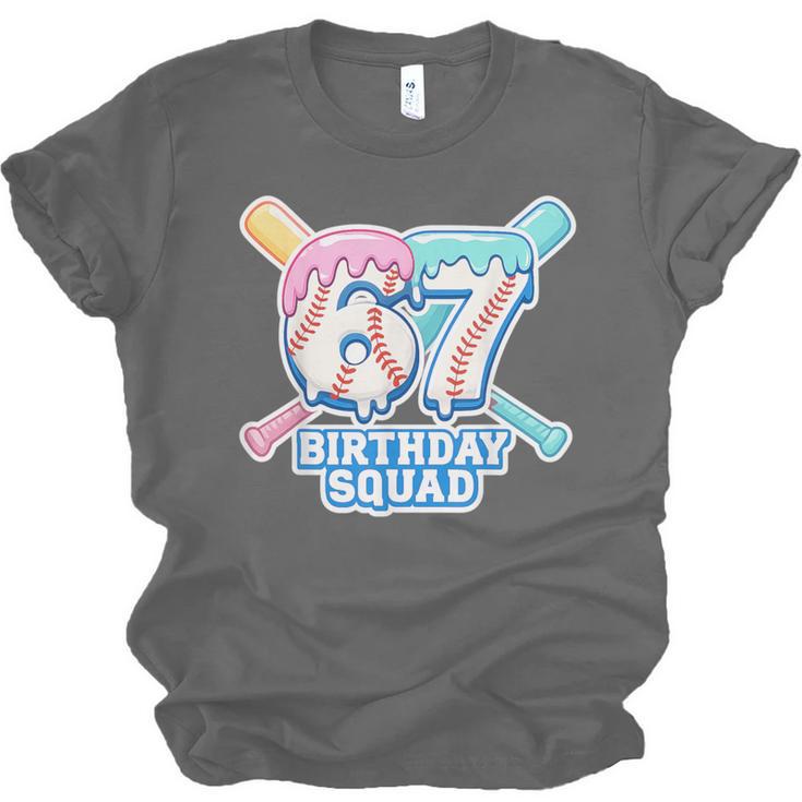 67th Birthday Squad Baseball Ice Cream Drip Birthday Squad Unisex Jersey T-Shirt 67th Birthday Squad Baseball Ice Cream Drip Birthday Squad Unisex Jersey T-Shirt