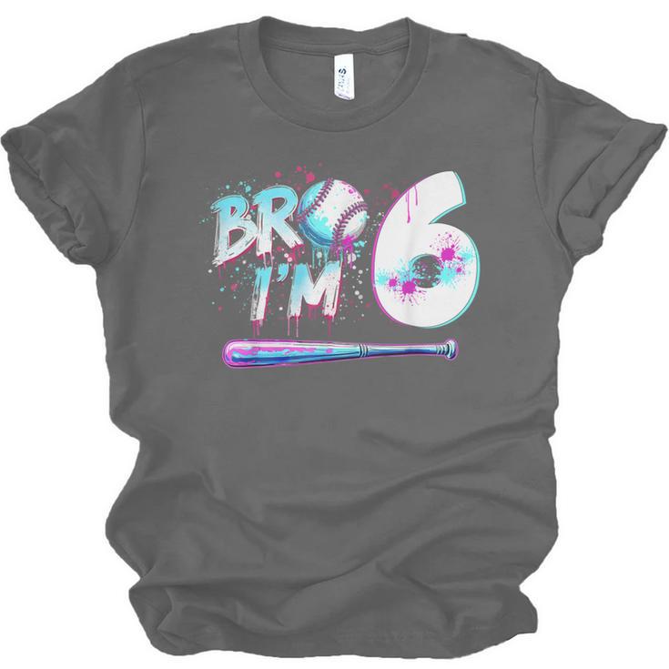 6th Birthday Boy Bro I'm 6 Year Old Baseball Ice Cream Drip Unisex Jersey T-Shirt 6th Birthday Boy Bro I'm 6 Year Old Baseball Ice Cream Drip Unisex Jersey T-Shirt