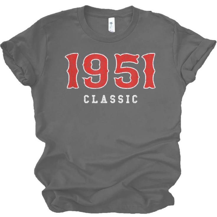75 Year Old 1951 Classic Baseball Fan 75th Birthday Unisex Jersey T-Shirt