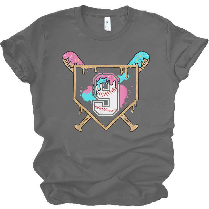 9th Birthday Baseball Bat Ice-Cream Drip 9yrs Old Boys Girls Unisex Jersey T-Shirt 9th Birthday Baseball Bat Ice-Cream Drip 9yrs Old Boys Girls Unisex Jersey T-Shirt