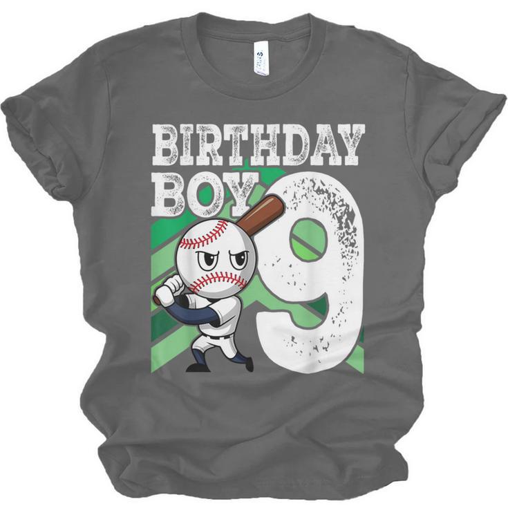 9th Birthday Baseball Birthday Party 9th Birthday Boy Unisex Jersey T-Shirt
