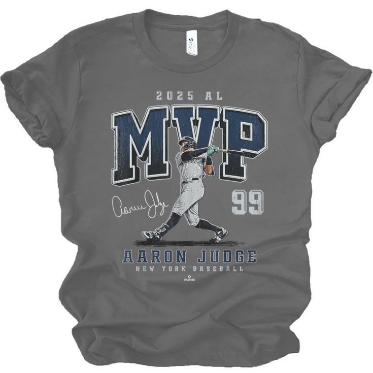 Aaron Judge 2025 AL MVP New York Baseball MLBPA Unisex Jersey T-Shirt Aaron Judge 2025 AL MVP New York Baseball MLBPA Unisex Jersey T-Shirt