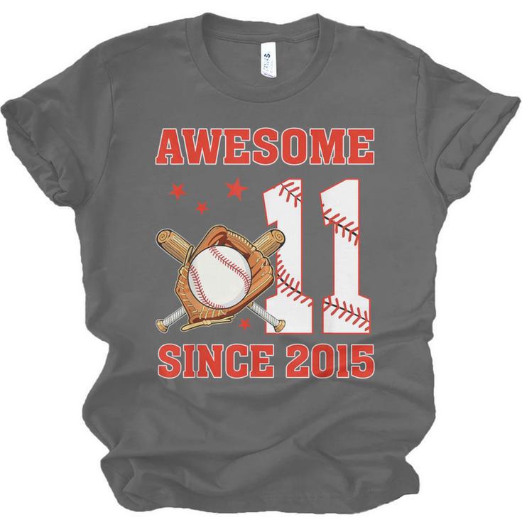 Awesome Since 2015 11 Year Old Boys Bday Baseball Theme Unisex Jersey T-Shirt Awesome Since 2015 11 Year Old Boys Bday Baseball Theme Unisex Jersey T-Shirt