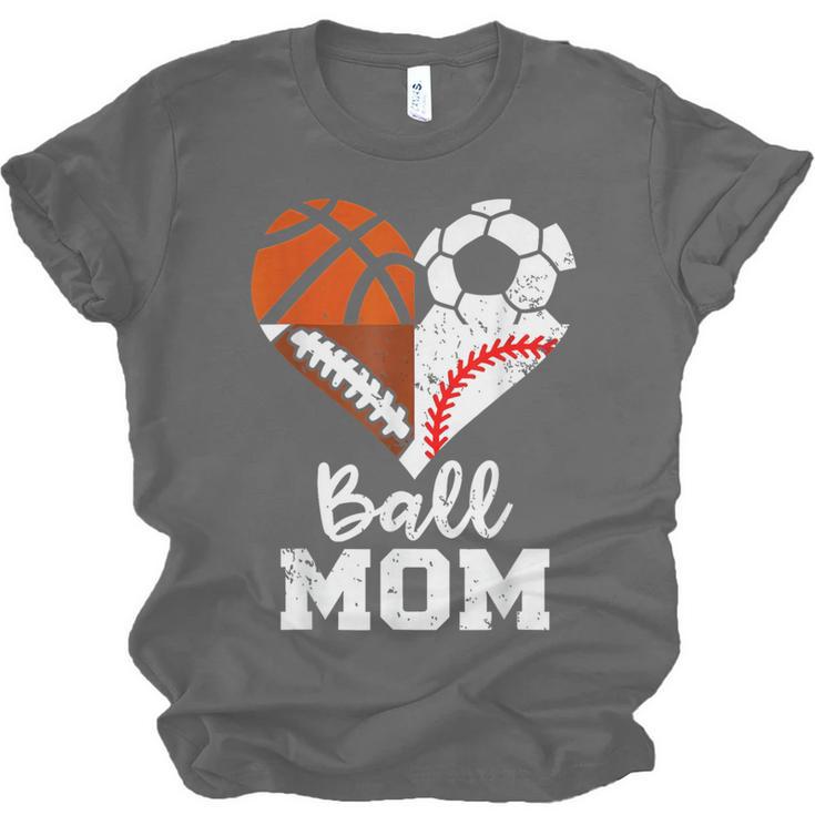 Ball Mom Heart Soccer Basketball Baseball Football Mom Unisex Jersey T-Shirt Ball Mom Heart Soccer Basketball Baseball Football Mom Unisex Jersey T-Shirt