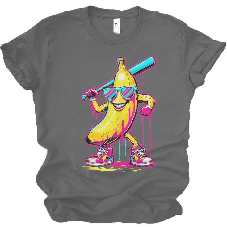 Banana With Baseball Bat Street Baseball Drip Unisex Jersey T-Shirt Banana With Baseball Bat Street Baseball Drip Unisex Jersey T-Shirt