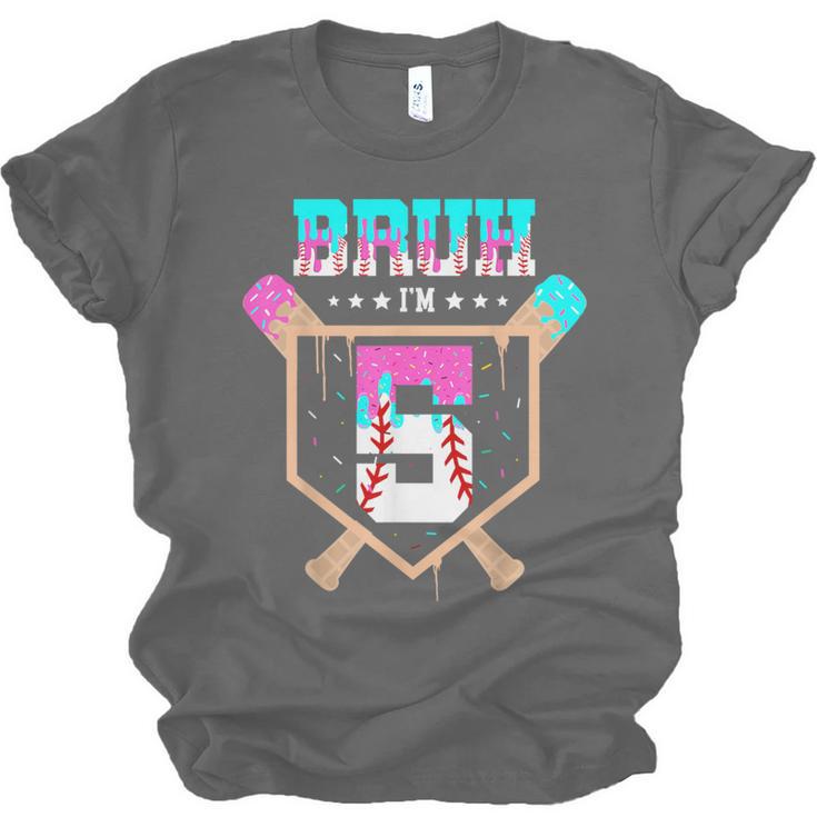 Baseball 5 Year Old Ice Cream Drip 5th Birthday Boys Player Unisex Jersey T-Shirt