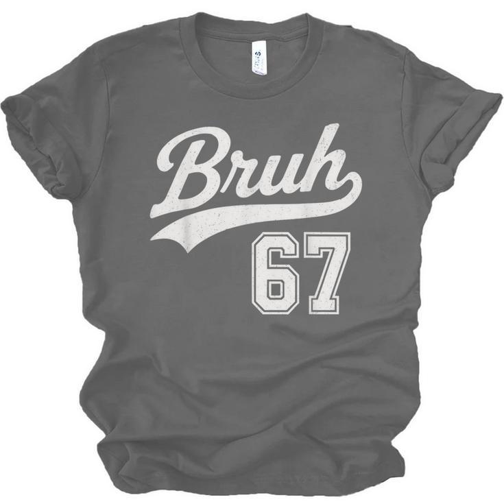 Baseball 6 7 Bruh Number 67 Six Seven Meme Boys Kids Unisex Jersey T-Shirt