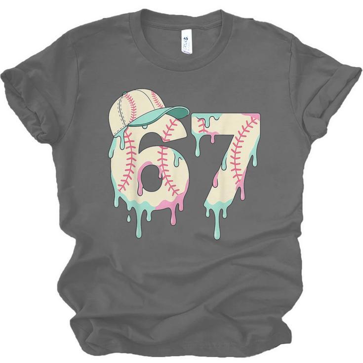 Baseball 67 Drip Six Seven Baseball Dripping Boys Kids Unisex Jersey T-Shirt