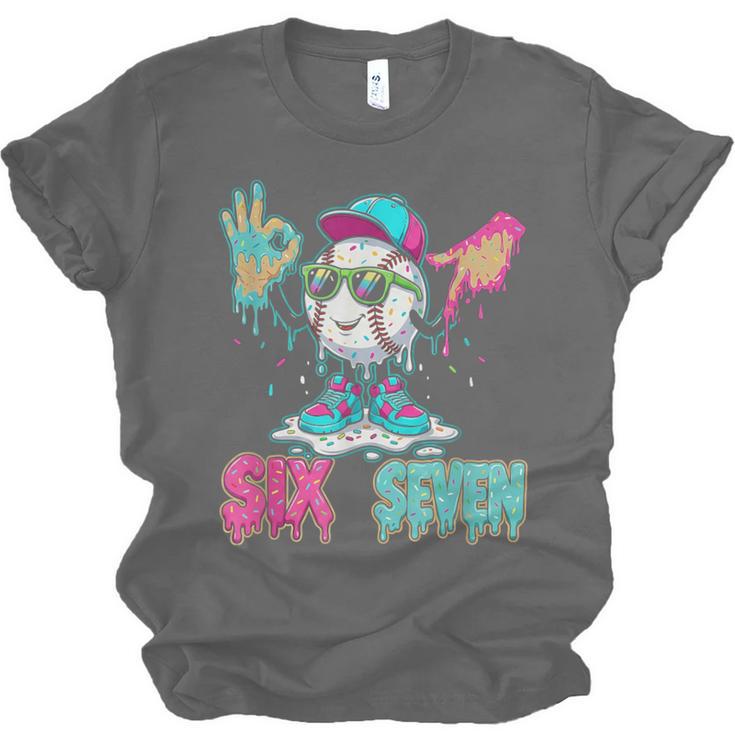 Baseball 67 Drip Six Seven Hand Signs Ice Cream Meme Unisex Jersey T-Shirt Baseball 67 Drip Six Seven Hand Signs Ice Cream Meme Unisex Jersey T-Shirt