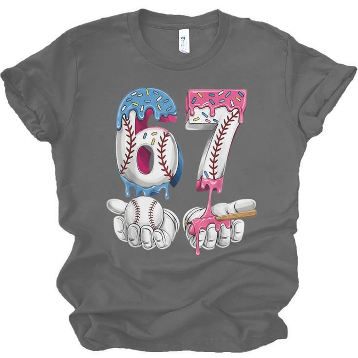 Baseball 67 Ice Cream Drip Six Seven Boys Girls Meme Unisex Jersey T-Shirt