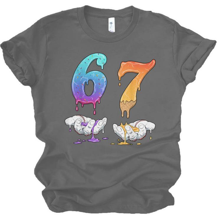 Baseball 67 Ice Cream Drip Six Seven Boys Meme Unisex Jersey T-Shirt
