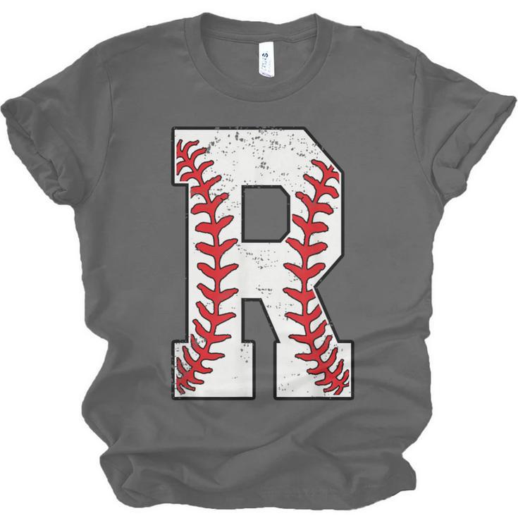 Baseball Alphabet Monogram Initial Letter R Unisex Jersey T-Shirt Baseball Alphabet Monogram Initial Letter R Unisex Jersey T-Shirt