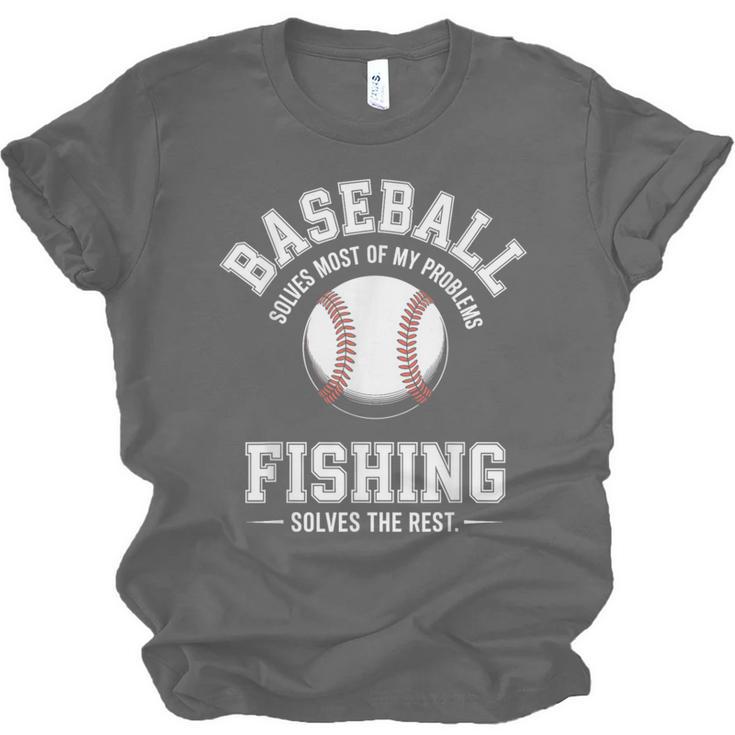 Baseball & Fishing Unisex Jersey T-Shirt