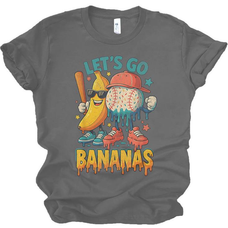 Baseball Banana Sports Drip Art For Kids Unisex Jersey T-Shirt