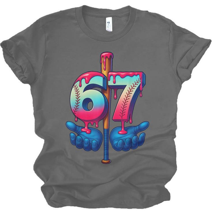 Baseball Bat Hands Drip 67 Six Seven Gen Alpha Slang Meme Unisex Jersey T-Shirt Baseball Bat Hands Drip 67 Six Seven Gen Alpha Slang Meme Unisex Jersey T-Shirt