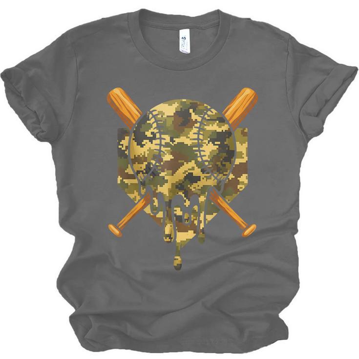 Baseball Camo Boys Ice Cream Youth Baseball Unisex Jersey T-Shirt