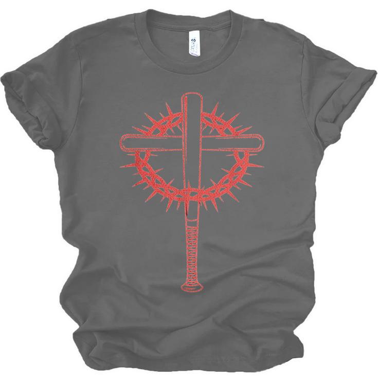 Baseball Cross Bats Pitcher Jesus Faith Unisex Jersey T-Shirt Baseball Cross Bats Pitcher Jesus Faith Unisex Jersey T-Shirt