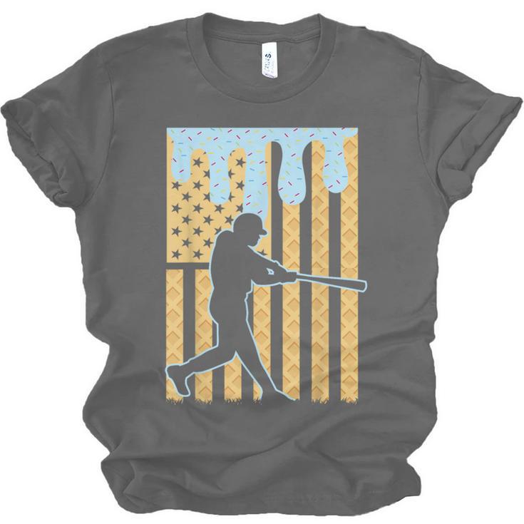 Baseball Drip Boys Dripping Ice Cream Baseball American Flag Unisex Jersey T-Shirt Baseball Drip Boys Dripping Ice Cream Baseball American Flag Unisex Jersey T-Shirt