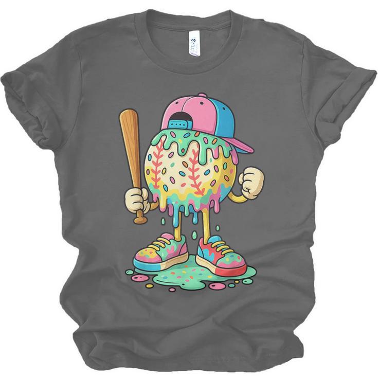 Baseball Drip For Boys Ice Cream Drip Baseball Sport Unisex Jersey T-Shirt