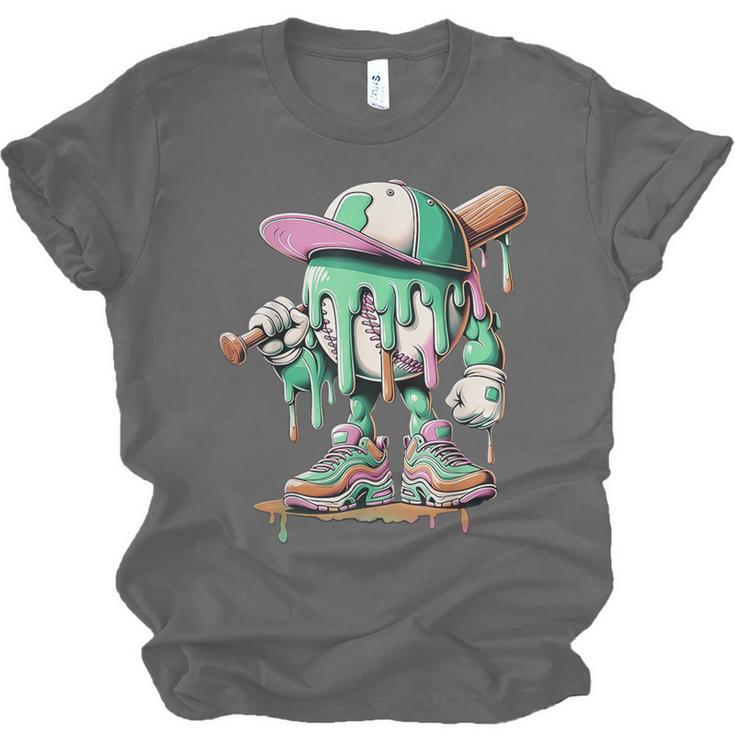 Baseball Drip For Boys Ice Cream Drip Baseball Unisex Jersey T-Shirt