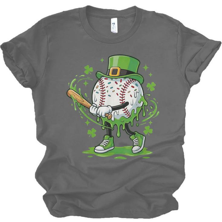Baseball Drip For Boys Ice Cream Drip Youth St Patricks Day Unisex Jersey T-Shirt