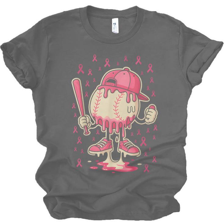 Baseball Drip Ice Cream Breast Cancer Awareness Boys & Girls Unisex Jersey T-Shirt Baseball Drip Ice Cream Breast Cancer Awareness Boys & Girls Unisex Jersey T-Shirt
