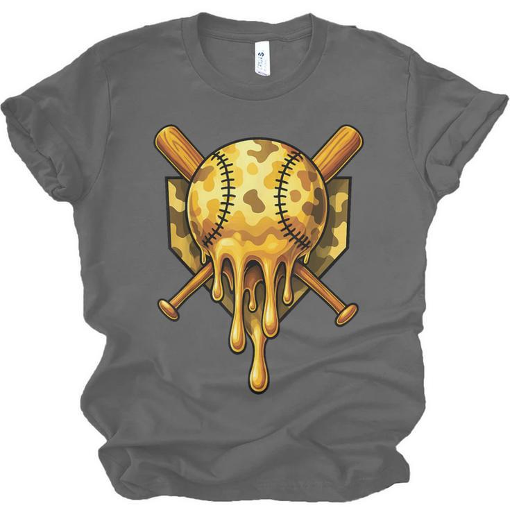 Baseball Drip Ice Cream Camo Cool Unisex Jersey T-Shirt