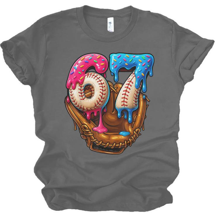 Baseball Drip Ice Cream Number 67 Player Or 67th Birthday Unisex Jersey T-Shirt Baseball Drip Ice Cream Number 67 Player Or 67th Birthday Unisex Jersey T-Shirt