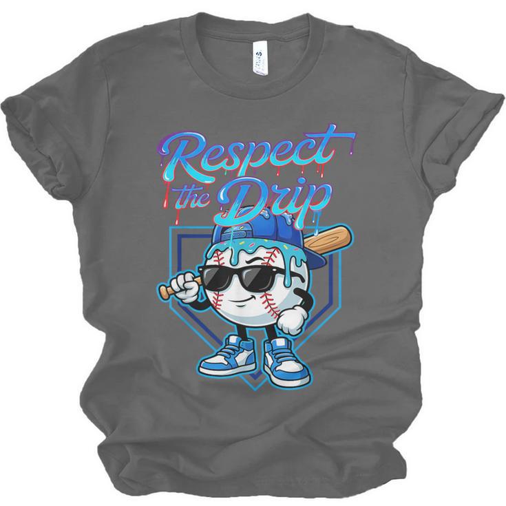 Baseball Drip Ice Cream Respect The Drip Home Plate Boy Kids Unisex Jersey T-Shirt Baseball Drip Ice Cream Respect The Drip Home Plate Boy Kids Unisex Jersey T-Shirt