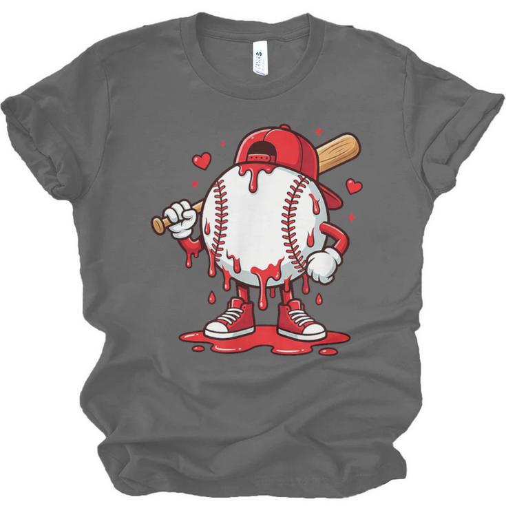 Baseball Drip Icecream Men Boy Valentine Unisex Jersey T-Shirt