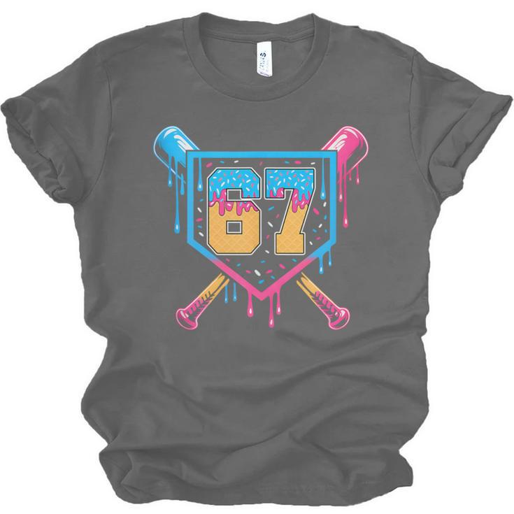 Baseball Drip Number 67 Player Or 67Th Birthday Unisex Jersey T-Shirt