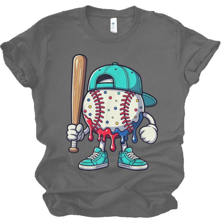 Baseball Drippy Style Apparel For Boys Youth Drip Baseball Unisex Jersey T-Shirt Baseball Drippy Style Apparel For Boys Youth Drip Baseball Unisex Jersey T-Shirt
