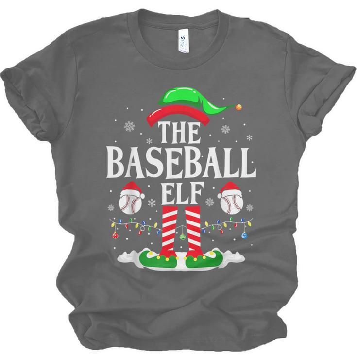 The Baseball Elf Christmas Sport Lovers Xmas Elf Unisex Jersey T-Shirt